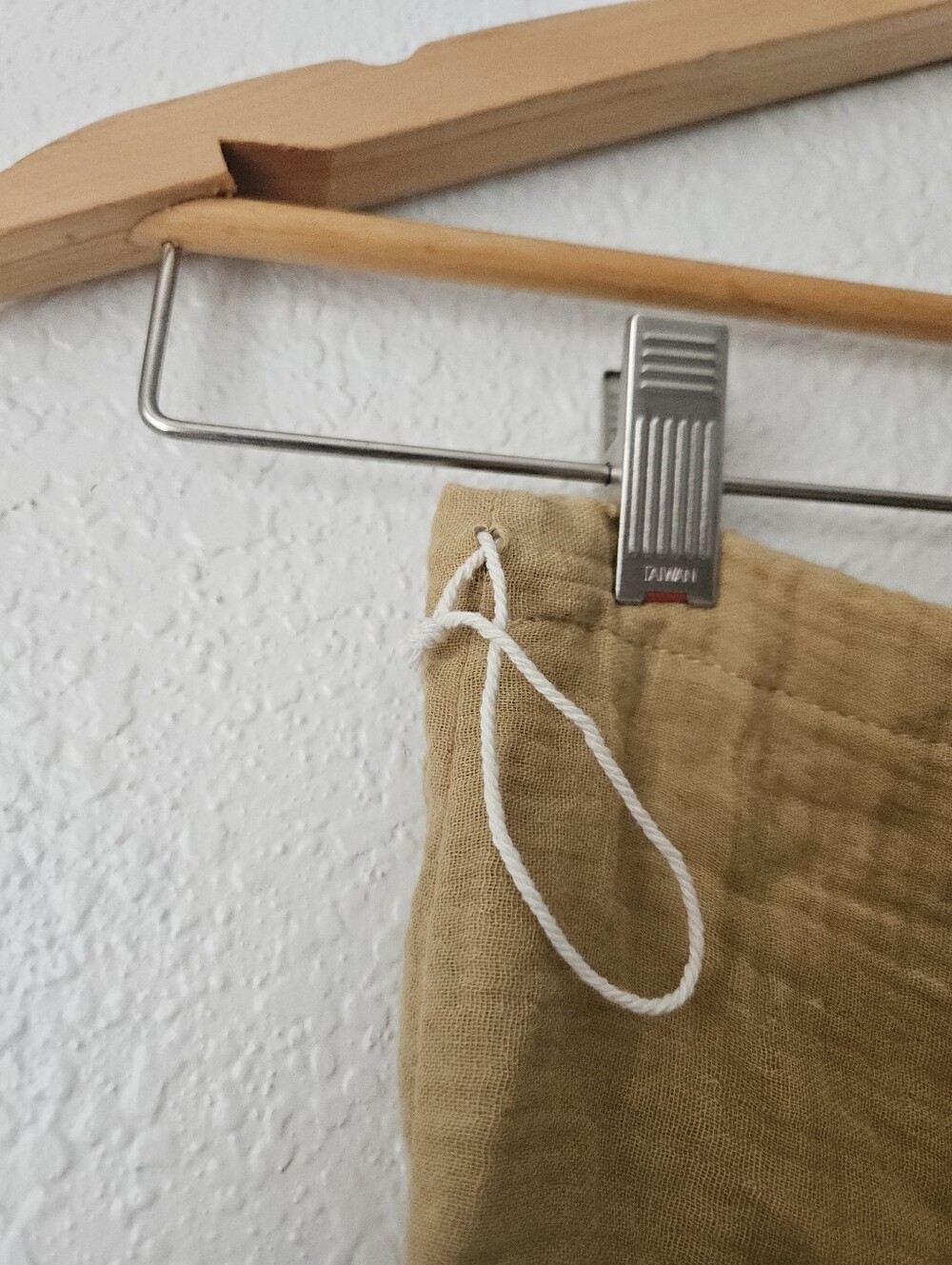 muslin drawstring satchel - Picture 5 of 5